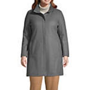 Womens plus size insulated wool coat lands end size 26W